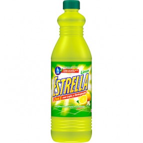 ESTRELLA lejia con detergente limón botella 1.5 L